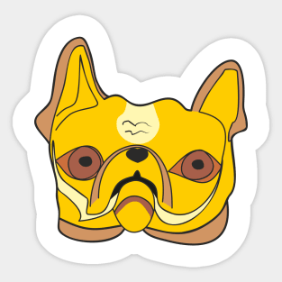 French Bulldog face Sticker